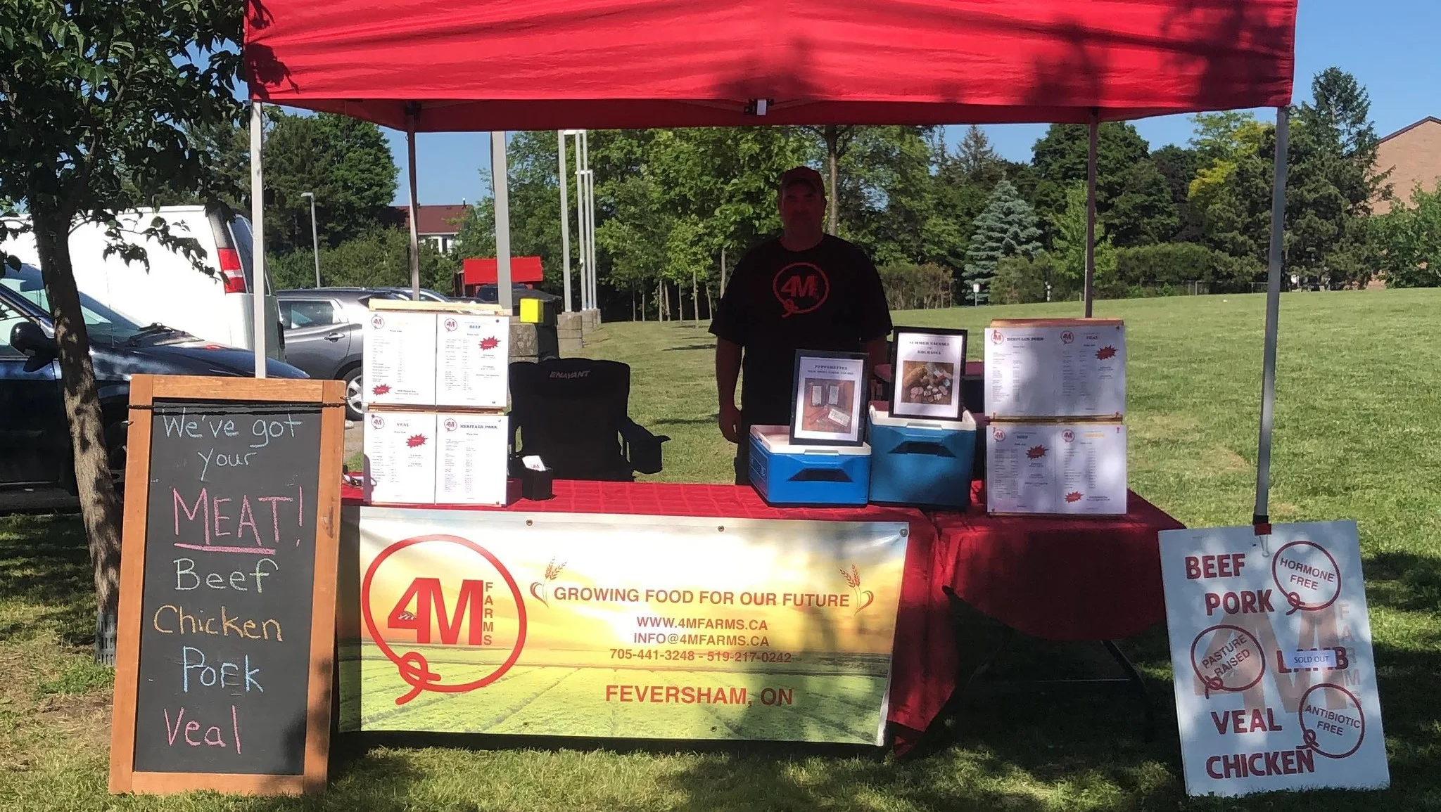 at the farmers market